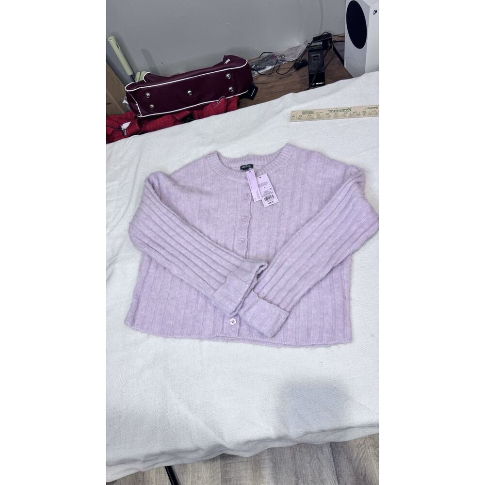 Wild Fable Women’s Pink Soft Button Down Cardigan Cuffed Sleeve Womens Size L - Picture 3 of 7